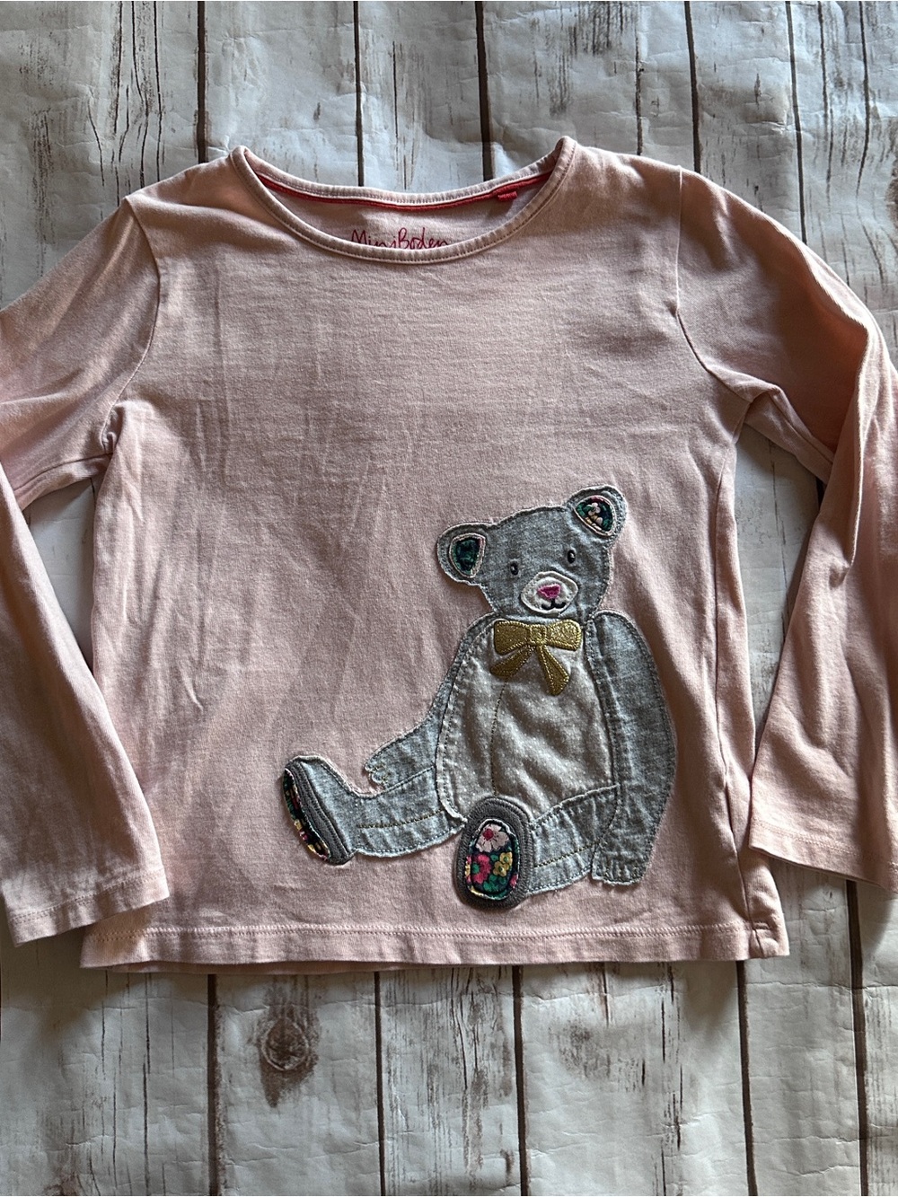 Mini Boden bear shirt vguc 7/8